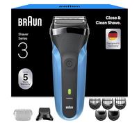 Braun Series 3 Afeitadora Eléctrica Hombre, 310BT, Azul | Máquina de Afeitar Barba Recargable, 2 Láminas, Cabezal de Recortadora de Barba, 30 Min de Autonomía, Carga Rápida