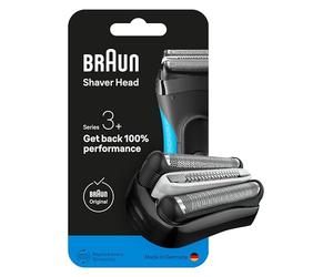 Braun Series 3+ Cabezal de Recambio Original para Afeitadora Eléctrica Hombre, Compatible con Las Máquinas de Afeitar Series 3+ Y Series 3 ProSkin, Afeitado Apurado Y Suave, Fabricado en Alemania, 32B