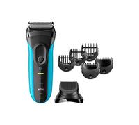 Braun Series 3 Shave&Style 3010BT Máquina de afeitar de láminas Recortadora Negro, Azul