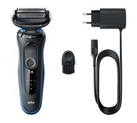 Braun Series 5 Afeitadora Eléctrica Hombre, Máquina de Afeitar Barba EasyClean, Uso En Seco Y En Mojado, Recargable, Inalámbrica, 51-B1000s, Azul