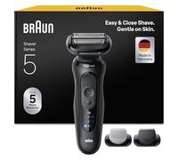 Braun Series 5 Afeitadora Eléctrica Hombre, +2 Accesorios, Hasta 50 Min, 52-N1650SI, Negro