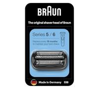 Braun Series 5 Cabezal Original para Afeitadora Eléctrica Hombre 53B, Negro | Recambio Auténtico Compatible con las Máquinas de Afeitar Series 5 y 6, Fabricado en Alemania