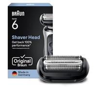 Braun Series 6 Recambio para Afeitadora Eléctrica Hombre, 64B, Negro | Cabezal Original Compatible con Las Generaciones 60, 61, 62 de Las Máquinas de Afeitar Series 6, Fabricado en Alemania