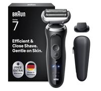 Braun Series 7 Afeitadora Eléctrica Hombre, 72-N1200SI, Negro | Máquina de Afeitar Barba Recargable, 3 Modos de Afeitado, 60 Min de Uso, Recortadora de Precisión, Estuche de Viaje