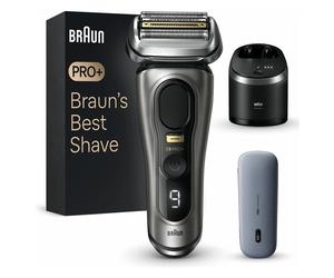 Braun Series 9 Pro+ 9575cc Afeitadora Eléctrica de Láminas Wet & Dry con Tecnología Sonic y Base de Limpieza