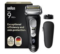 Braun Series 9 Pro Premium - Afeitadora para hombre con cabezal de afeitado 4+1, maquinilla de afeitar eléctrica y recortador ProLift, PowerCase, batería de 60 min, húmedo y seco para barba de 1, 3 y 7 días, 9410s, color negro