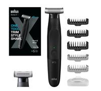 Braun Series X Recortadora De Barba, cortapelos hombre, Afeitadora Eléctrica Hombre, Rasuradora para Rostro y Cuerpo XT3200 + Lámina de Recambio XT20, Lámina 4D con Peine Bidireccional