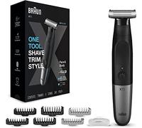 Braun Series X XT5200 Máquina de afeitar de láminas Recortadora Negro, Metálico
