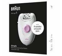 Depiladora Braun Silk-épil 1 1-000 20 Pinzas SoftLift Rosa Blanco AC