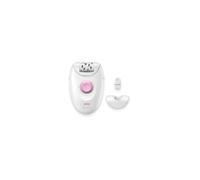 Braun Silk-épil 1 1-010 Depiladora Eléctrica con Cable Blanca/Rosa