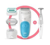 Braun Silk-épil 5 81706344 depiladora 28 pinzas Blanco, Turquesa