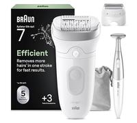 Braun Silk·épil 7 Depiladora Eléctrica Mujer, 7-241, Plata