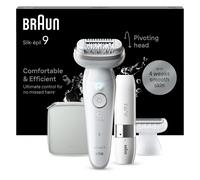 Braun Silk-épil 9 9-341 Epilador, Blanco, 40 Pinzas, MicroGrip, Batería