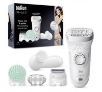 BRAUN Silk-epil 9 9-865 Rasoio Corporal Mujer Nuevo Blanco