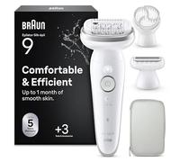 Braun Silk·épil 9 Depiladora Eléctrica Mujer, 9-061, Plata