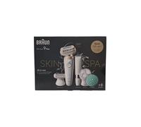 Braun Silk-épil 9 Flex SkinSpa - Set de depiladora todo en uno, depiladora para mujer, depiladora de larga duración, mini maquinilla de afeitar corporal 9-481 3D, color blanco y dorado