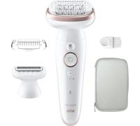BRAUN Silk-epil 9 SES 9-030 Depiladora Inalámbrica Wet & Dry MicroGrip Blanco...