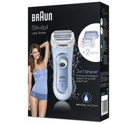 BRAUN Silk-épil Lady Shaver 5-160 afeitadora eléctrica para Mujer - 3 en 1 - Sin Cable - Wet & Dry - Azul