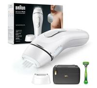 Braun Silk-expert Pro 5 Depiladora Hombre Luz Pulsada IPL, Cabezal de Precisión Ancho y Maquinilla Afeitar Gillette Body, Alternativa a la Depilación Láser en Casa, PL 5145, Última Generación, Blanca