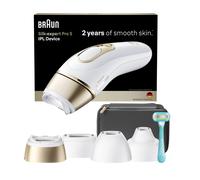 Braun Depiladora Luz Pulsada Silk·expert Pro 5, IPL, Depilación Láser en Casa para Cara Y Cuerpo, Reducción Permanente del Vello, Depiladora Laser con 4 Cabezales, Neceser Y Maquinilla Venus, PL5431