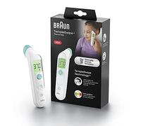 Braun Termómetro de frente Sensian 5 Swipe | Uso en el hogar | Pantalla digital codificada por colores | Apto para bebés y niños | Resultados de 3 segundos | Marca número uno entre los médicos1 |