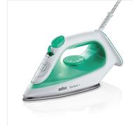 Braun TexStyle 1 SI 1040GR - Plancha de vapor con suela SuperCeramic (vapor vertical, 2000 W), color verde