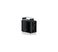 Braun Tostador PurEase HT3010BK - Tostadora de Pan, 1000 w, 2 Ranuras, 7 Niveles de Potencia, Grill Superior Desmontable, Recogecable, Color Negro