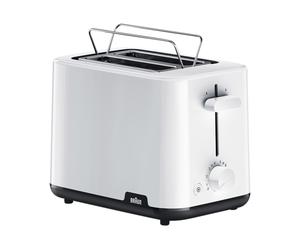 BRAUN Tostadora Breakfast 1 2 Tostadora de ranura larga, 900W. (blanco)