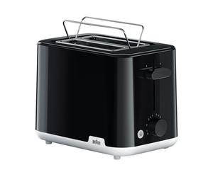 BRAUN Tostadora Breakfast 1 2 Tostadora de ranura larga, 900W. (negro)