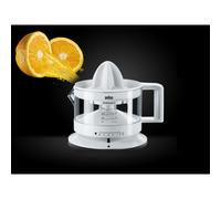 Braun TributeCollection CJ 3000 prensa de cítricos eléctricos 0,35 L 20 W Transparente, Blanco