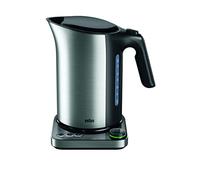Braun WK 5115 BK - IDCollection - Hervidor de agua con sistema de cocción rápida y función de mantenimiento en caliente, 5 niveles de temperatura, ideal para té, 1,7 L, 3000 W, color negro y acero inoxidable