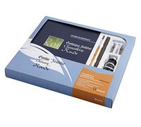 Brause 132B - Un coffret d'appentissage contenant 3 plumes (Bandzug 2 mm et 2,5mm + plume dessin 511B), un porte-plume, un pinceau, un flacon d'encre noire Herbin 15 ml et un livret d'apprentissage
