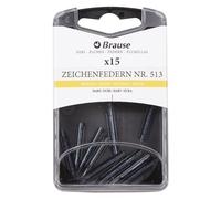 Brause 150513B - Puntas de dibujo para portalápices - Caja de 15 Puntas rígidas Puntas de dibujo (513B) - Fabricado en Alemania