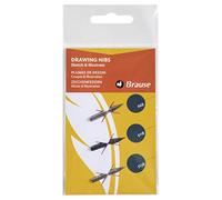 Brause 16502B - Une pochette de 3 plumes dessin (66B 511B et 513B)