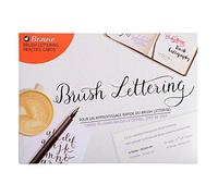 Exacompta Brause 197B - Una funda de 15 fichas de aprendizaje con brush lettering, 21 x 29,7 cm