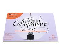 Clairefontaine ES Brause 96438B - Un bloc encollé de calligraphie 30 feuilles vélin blanc cassé 14,8x21 cm 125g
