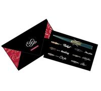 Brause Clairefontaine 25400T - Une pochette pour l'écriture et la calligraphie contenant 6 plumes (Sténo, Cito fein, Ecolière, Plakat 5mm, Rose et Bandzug 2mm) et un porte-plume