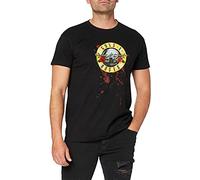 Bravado - Camiseta con Cuello Redondo de Manga Corta para Hombre, Talla 43, Color Negro