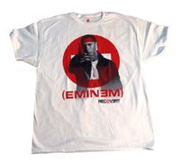 Bravado - Camiseta - Niño de color Blanco de talla Large - Eminem Recovery Photo Rosso Circle Adulto (Camiseta)-large