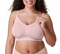 Bravado Designs Body Silk - Brasier de lactancia sin costuras para lactancia, brasier de maternidad sin varillas, Rosa tiza - Tela sostenible, Large Más