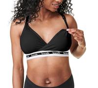 BRAVADO! DESIGNS Sujetador de Maternidad y Lactancia sostenible | Original | Mezcla Modal de algodón orgánico y Tencel™ | Inalámbrico | Copa B-D, Negro - Tela sostenible, S