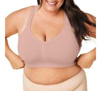 Bravado Designs Sujetadores de uso diario para mujer, cobertura completa, brasier de camiseta de apoyo, sin costuras, elástico, sin varillas, Cameo, Small más