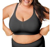 Bravado Designs Sujetadores de uso diario para mujer, cobertura completa, brasier de camiseta de apoyo, sin costuras, elástico, sin varillas, Negro, Medium Más