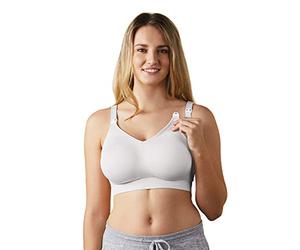 Bravado! Designs Women’s Original Maternity & Nursing Sleep Bra, White, L-Full Cup Sujetador, Mujer