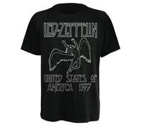 Bravado Led Zeppelin - USA 1977 - Camiseta para Hombre, Color Negro, Negro, S
