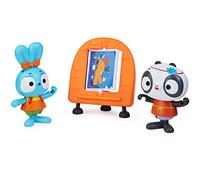 Brave Bunnies Bunny, Paquete de Pintura con Figuras de acción de Boo y Panda y Accesorios Sencillos, Juguetes para niños para Edad 3 y Superior, Color Rabbit and (Spin Master 6064186)