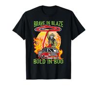 Brave in Blaze Bold in Boo Trick Or Treat Bombero Camiseta