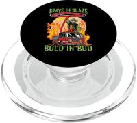 Brave in Blaze Bold in Boo Trick Or Treat Bombero PopSockets PopGrip para MagSafe