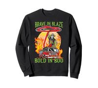 Brave in Blaze Bold in Boo Trick Or Treat Bombero Sudadera