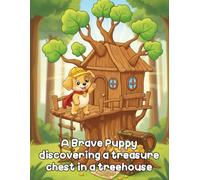 Brave Puppy Treehouse Adventure Coloring Pages | 44 Treasure Hunt Sheets: A Creative Journey for Kids with Cute Dogs, Hidden Maps, and Exciting Quests